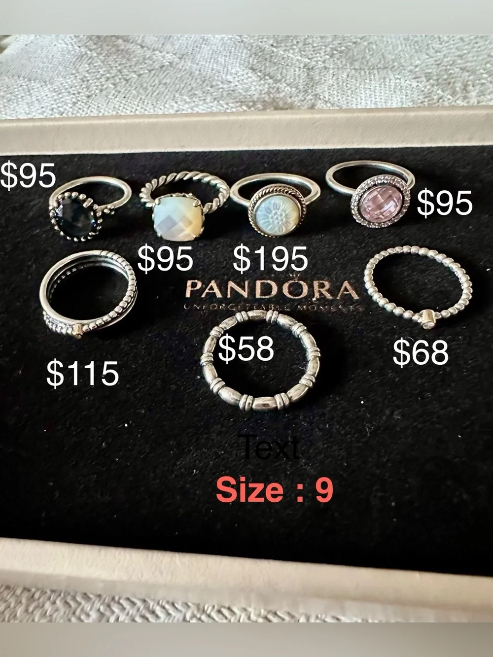 RETIRED‼️Authentic Pandora Rings Bands